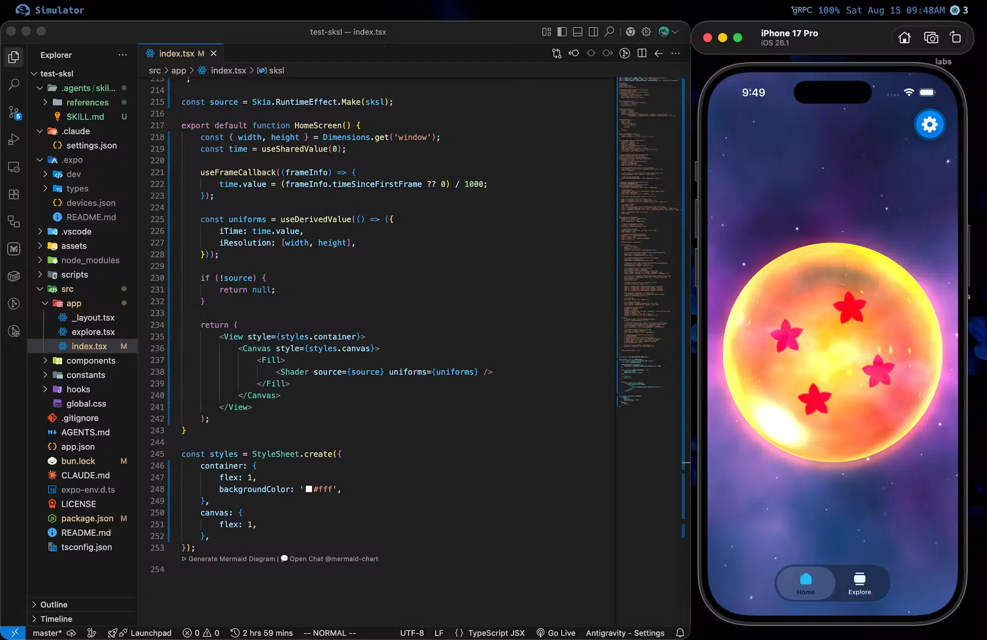 React Native Skia Simulator